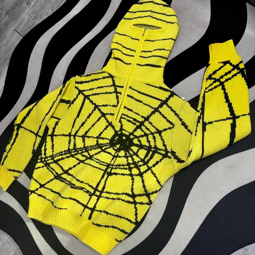 [BUNJANG] Fetch Spider Knit Hoodie / fetch 스파이더 니트후드