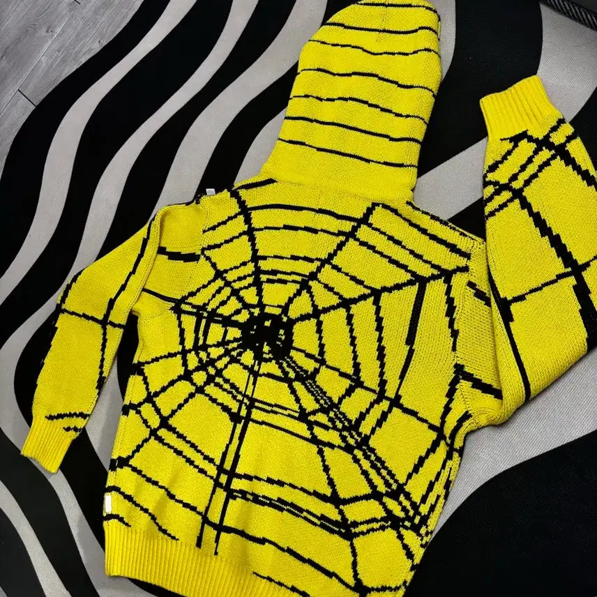 [BUNJANG] Fetch Spider Knit Hoodie / fetch 스파이더 니트후드