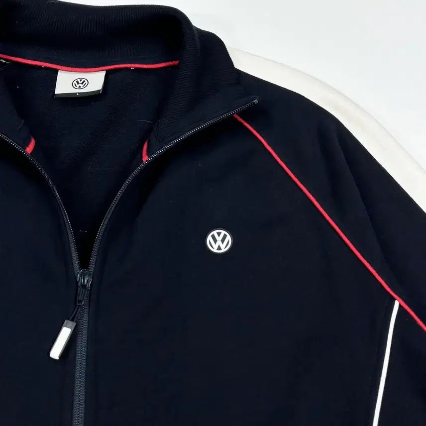 [BUNJANG] Volkswagen Racing Navy Track Top Jersey (L) / 폭스바겐 래이싱 네이비 배색 트랙탑 져지 (L)