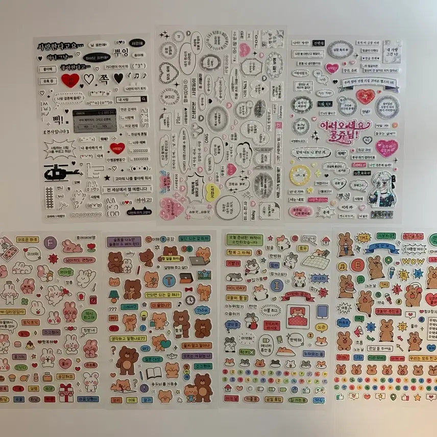 [BUNJANG] Sticker Set (30 Pieces) / 스티커 세트 (약 30장 새상품 다수)