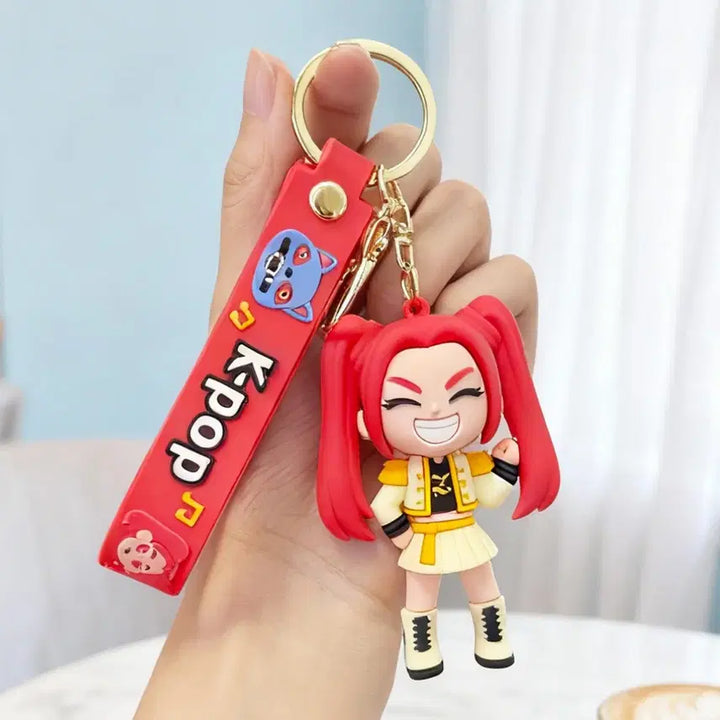 [BUNJANG] K-Pop Keyring Character Keyring Set of 6 Doll Keyholder Bag Keyring Full Set / 케이팝 키링 캐릭터 키링 6종 세트 인형 키홀더 케데헌 가방 키링 풀세트