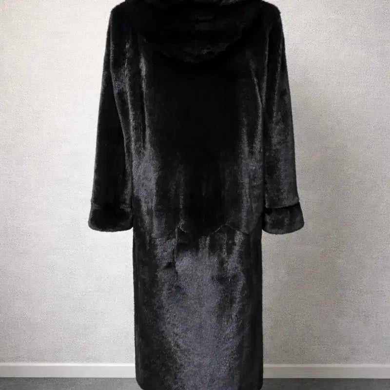 [BUNJANG] Blackglama Hooded Long Mink Coat / [새상품] 블랙그라마 후드 롱코트