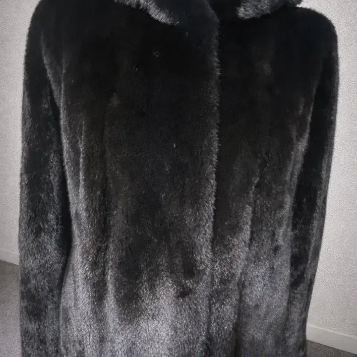 [BUNJANG] Blackglama Hooded Long Mink Coat / [새상품] 블랙그라마 후드 롱코트