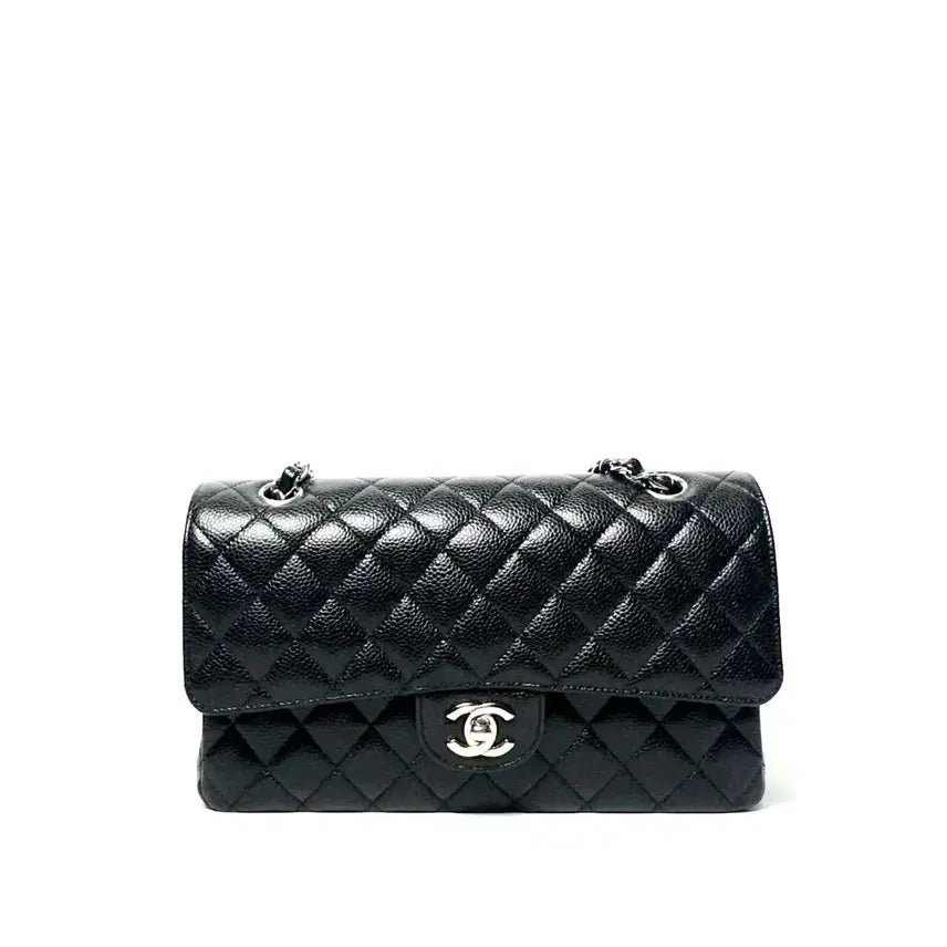 [BUNJANG] Chanel Caviar Classic Medium Black / 샤넬 캐비어 클래식 미디움 블랙