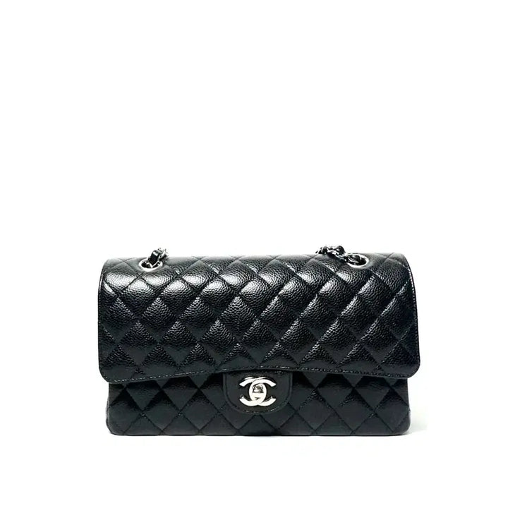 [BUNJANG] Chanel Caviar Classic Medium Black / 샤넬 캐비어 클래식 미디움 블랙