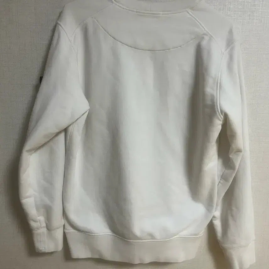 [BUNJANG] Stone Island White Sweatshirt (Size S) / 스톤아일랜드 흰색 맨투맨s