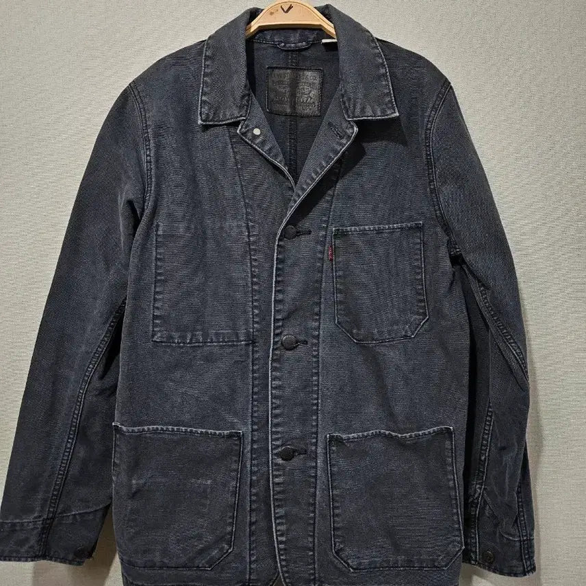[BUNJANG] Levi's Work Jacket Black Garment Dyed Chore Jacket / 리바이스 워크 자켓 블랙 가먼트다잉 초어자켓