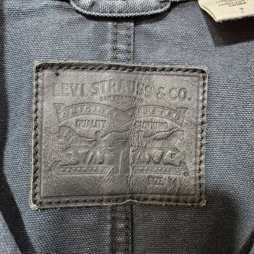 [BUNJANG] Levi's Work Jacket Black Garment Dyed Chore Jacket / 리바이스 워크 자켓 블랙 가먼트다잉 초어자켓