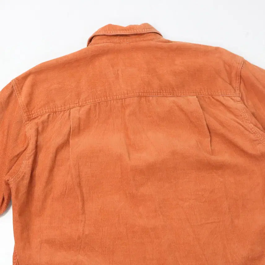[BUNJANG] PENNY WORTH Orange Corduroy Work Shirt (M) / PENNY WORTH 빈티지 오렌지 코듀로이 워크 셔츠 (M)