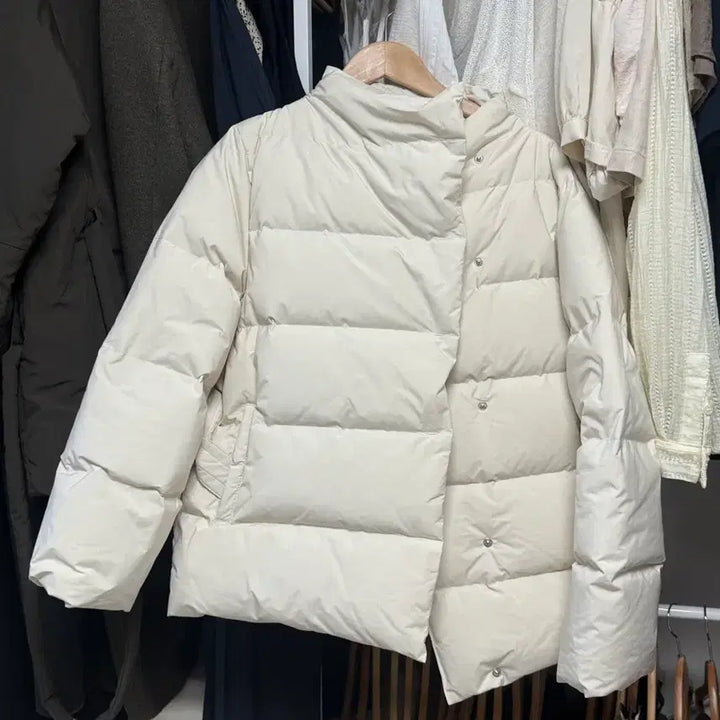 [BUNJANG] Grey Room Belted Goose Down Cream Jacket (New) / 그레이룸 벨티드 구스다운 크림 (새옷) / 최저가 가격내림