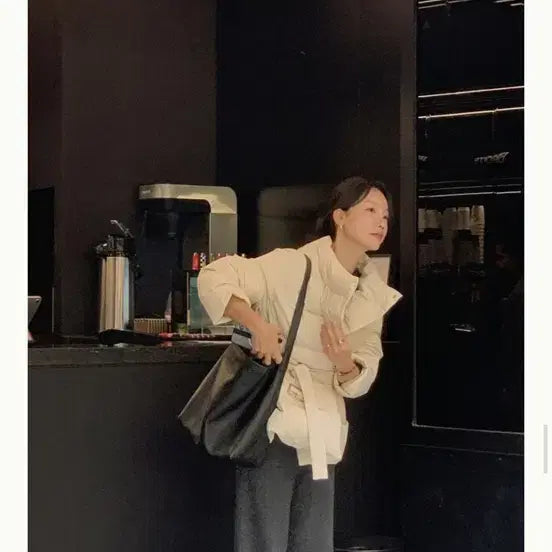 [BUNJANG] Grey Room Belted Goose Down Cream Jacket (New) / 그레이룸 벨티드 구스다운 크림 (새옷) / 최저가 가격내림