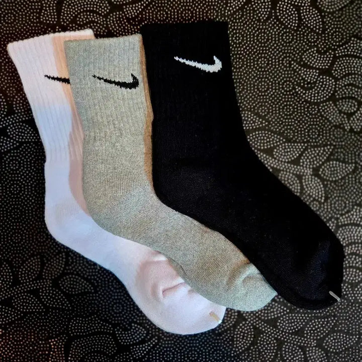 [BUNJANG] Nike Unisex Cushion Crew Socks (10 Pairs) / 나이키 남.여 쿠션 중목 양말 10켤레