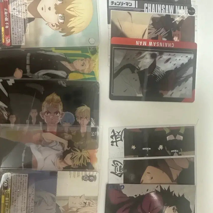 [BUNJANG] Anime Card Bundle Set / 진격거,도리벤,헌헌,체인소맨,블루록 카드 일괄