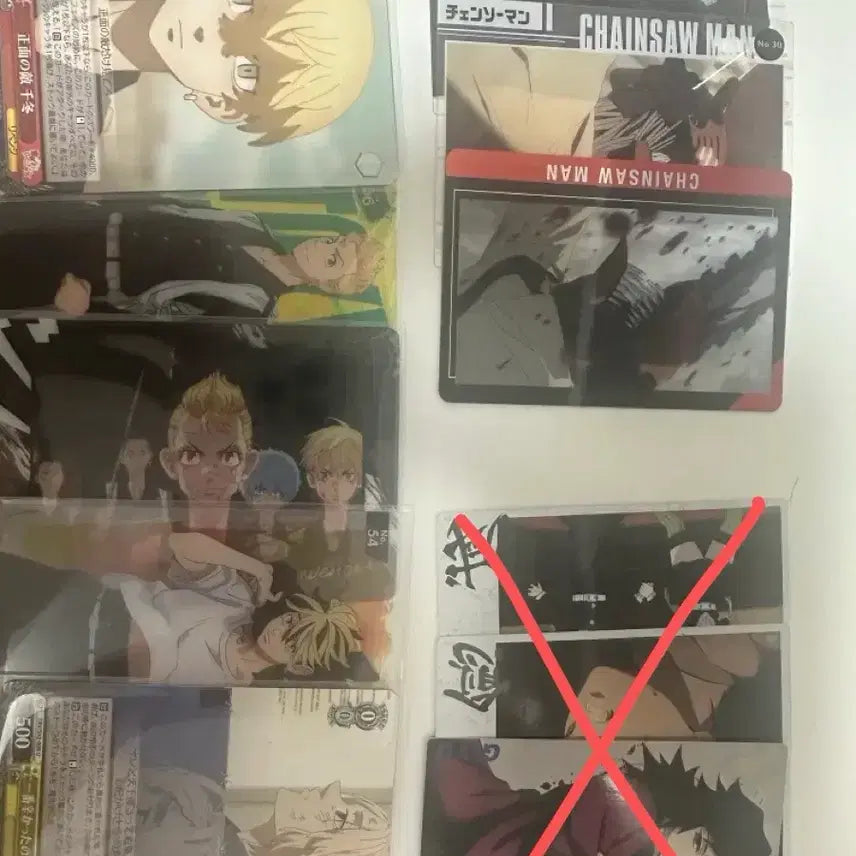 [BUNJANG] Anime Card Bundle Set / 진격거,도리벤,헌헌,체인소맨,블루록 카드 일괄