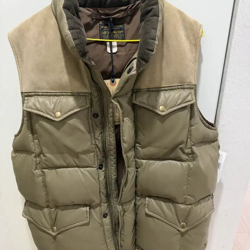 [BUNJANG] RRL Vest Khaki M / RRL 더블알엘 패딩 조끼 카키(립스탑 요크) M 새제품