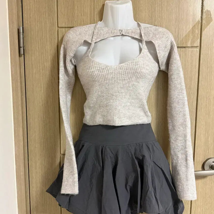 [BUNJANG] Layered Set / 볼레로 니트