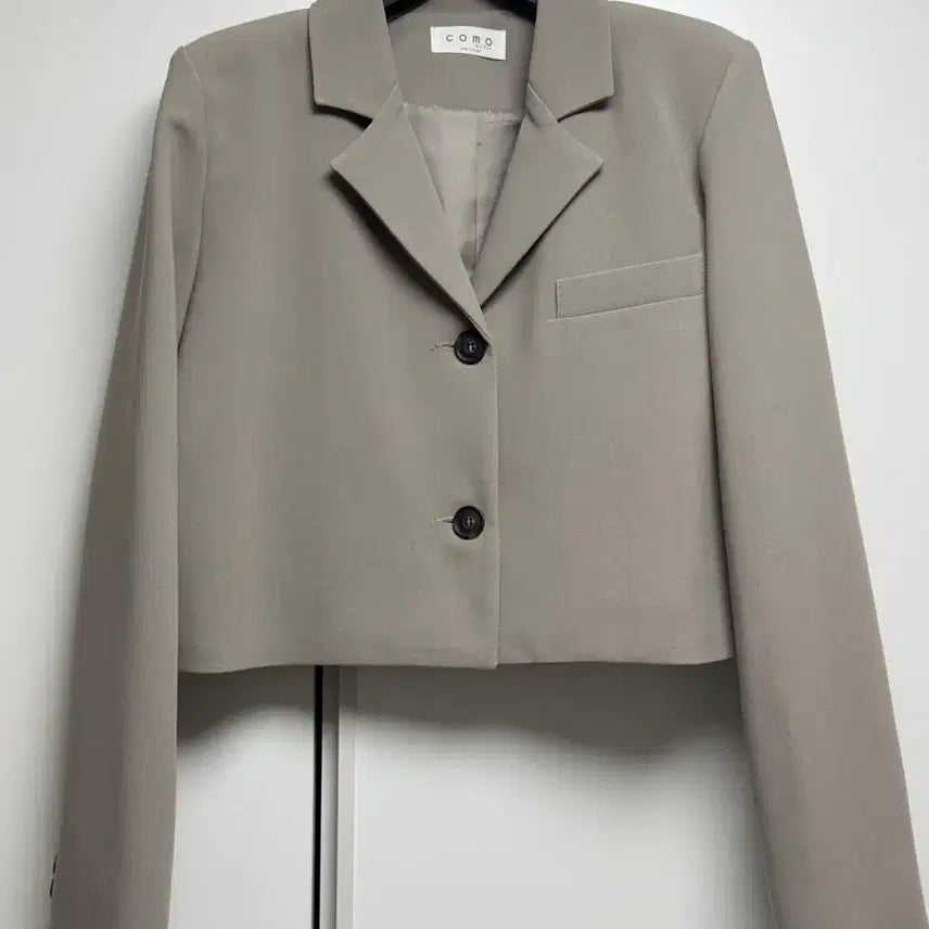 [BUNJANG] Beige Crop Jacket & Long Skirt Set / 베이지 크롭 자켓 + 롱 스커트 셋업