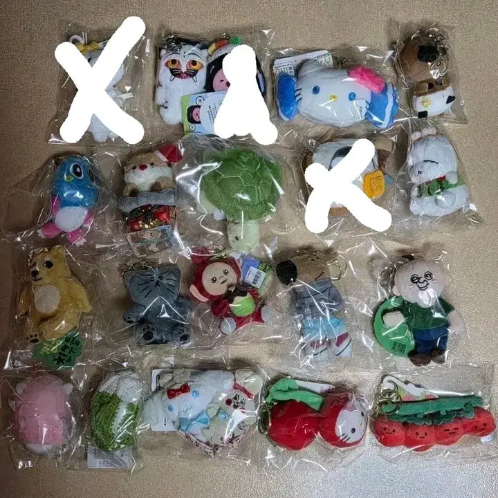 [BUNJANG] Character Doll Keyring Collection / 캐릭터 인형 키링 모음 새상품