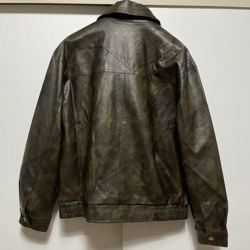 [BUNJANG] Unworn Pu Jacket (Dark Brown) Oversized / 미착용) Pu 자켓 판매 (다크브라운) 오버핏사이즈 /  고정가격