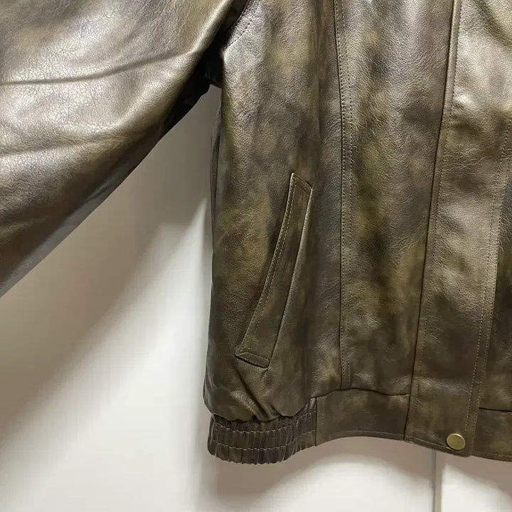 [BUNJANG] Unworn Pu Jacket (Dark Brown) Oversized / 미착용) Pu 자켓 판매 (다크브라운) 오버핏사이즈 /  고정가격