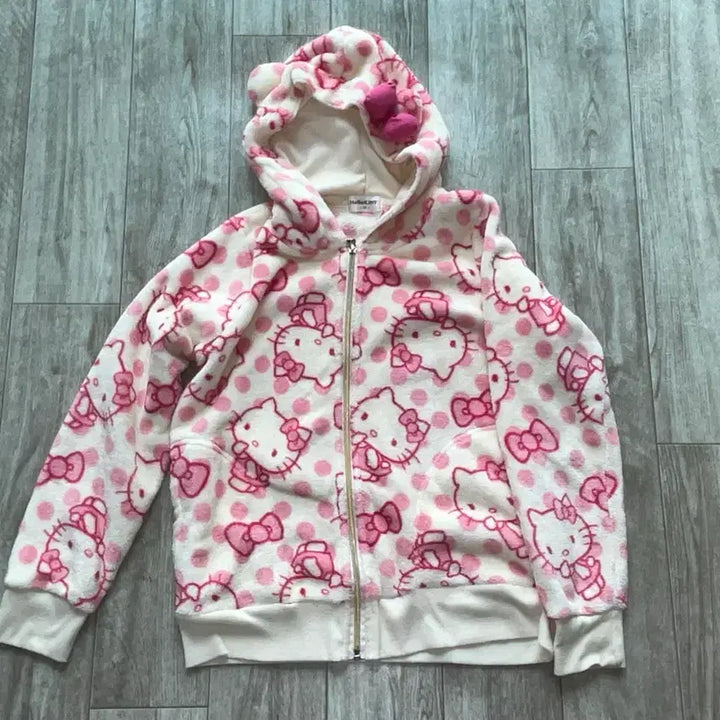 [BUNJANG] Vintage Hello Kitty Pink Pajama Set Sanrio Roomwear / 빈티지 헬로키티 핑크 수면 잠옷 세트 룸웨어 산리오 히메갸루 로맨틱갸루