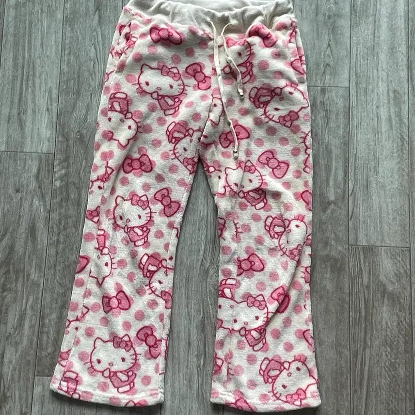[BUNJANG] Vintage Hello Kitty Pink Pajama Set Sanrio Roomwear / 빈티지 헬로키티 핑크 수면 잠옷 세트 룸웨어 산리오 히메갸루 로맨틱갸루