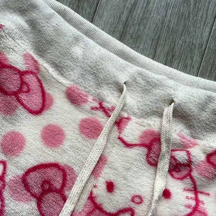 [BUNJANG] Vintage Hello Kitty Pink Pajama Set Sanrio Roomwear / 빈티지 헬로키티 핑크 수면 잠옷 세트 룸웨어 산리오 히메갸루 로맨틱갸루