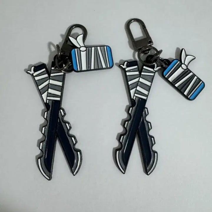 [BUNJANG] Demon Slayer Inosuke Nichirin Sword Keyring / 귀멸의칼날 귀칼 귀멸 이노스케 일륜도 키링