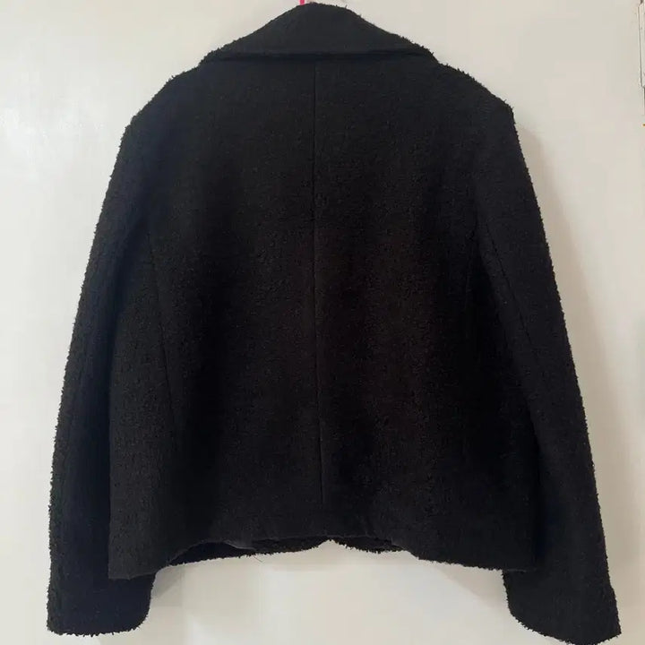 [BUNJANG] Black Short Fleece Jacket / 뽀글이 숏 자켓