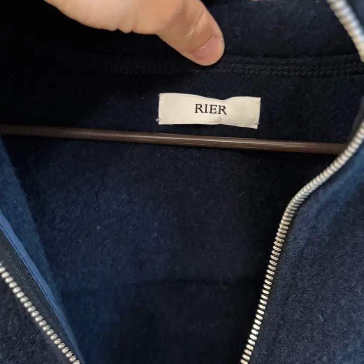 [BUNJANG] rier Fleece Zip-Up Navy / rier 후리스 집업
