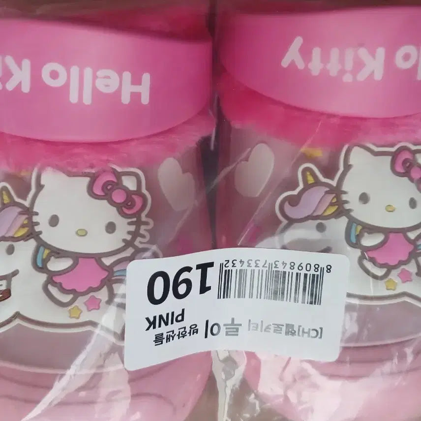 [BUNJANG] Hello Kitty Pink Winter Sandals (190mm) / 헬로키티 루이 핑크 방한 샌들(190mm)