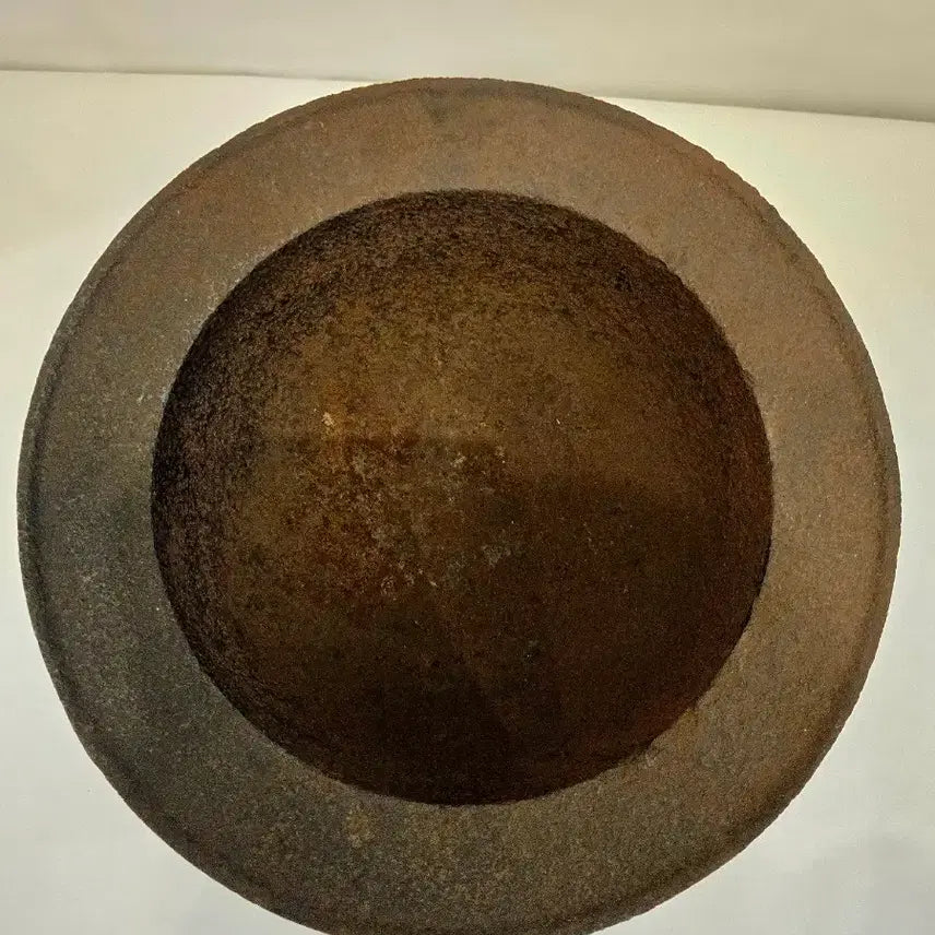 [BUNJANG] Antique Korean Fireplace Cast Iron Vessel / 세월감 있는 경기화로 / 무쇠 주물 전통 기물입니다