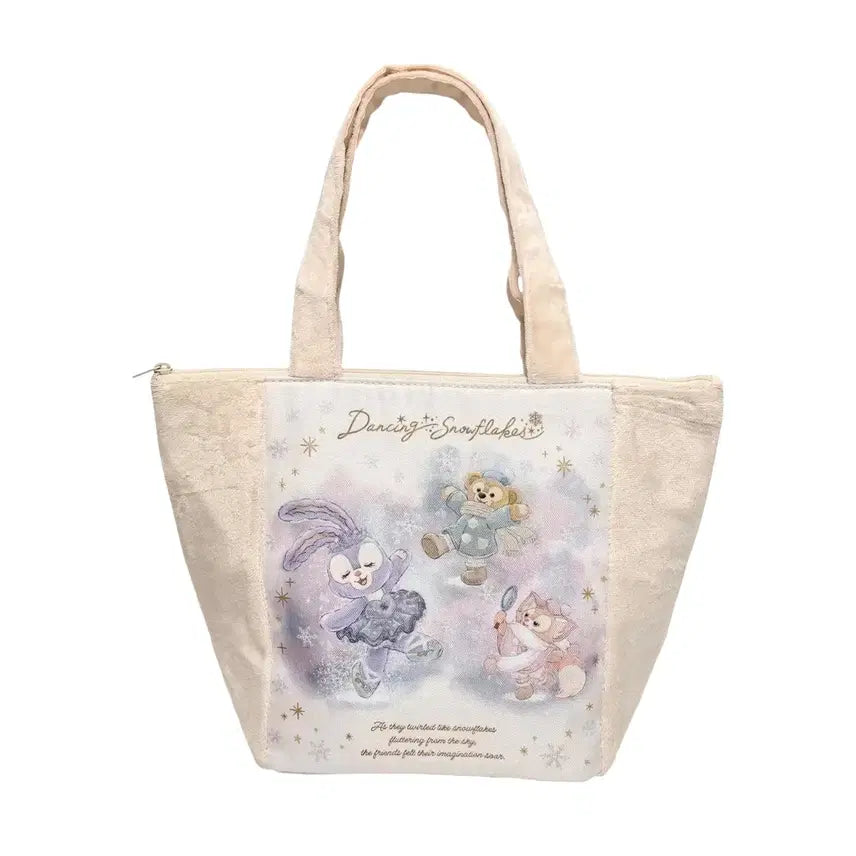 [BUNJANG] Disney Duffy Friends Velvet Bag / 디즈니 더피프렌즈 벨벳 가방