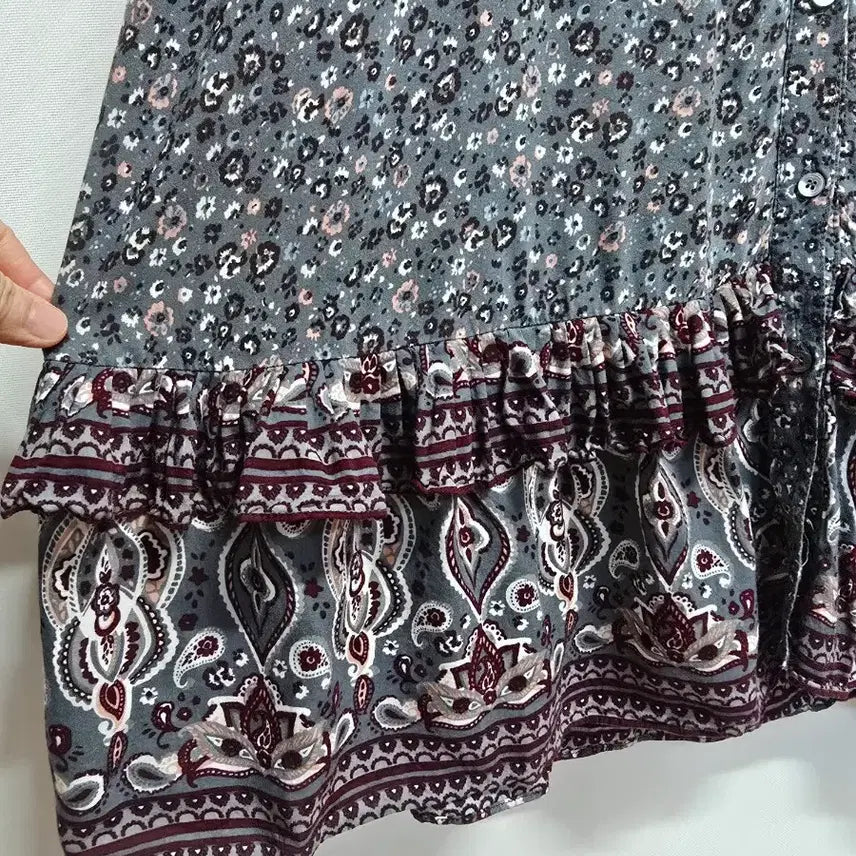 [BUNJANG] Thursday Island Floral Pattern Long Dress / thursdayisland 롱 원피스 플라워 패턴