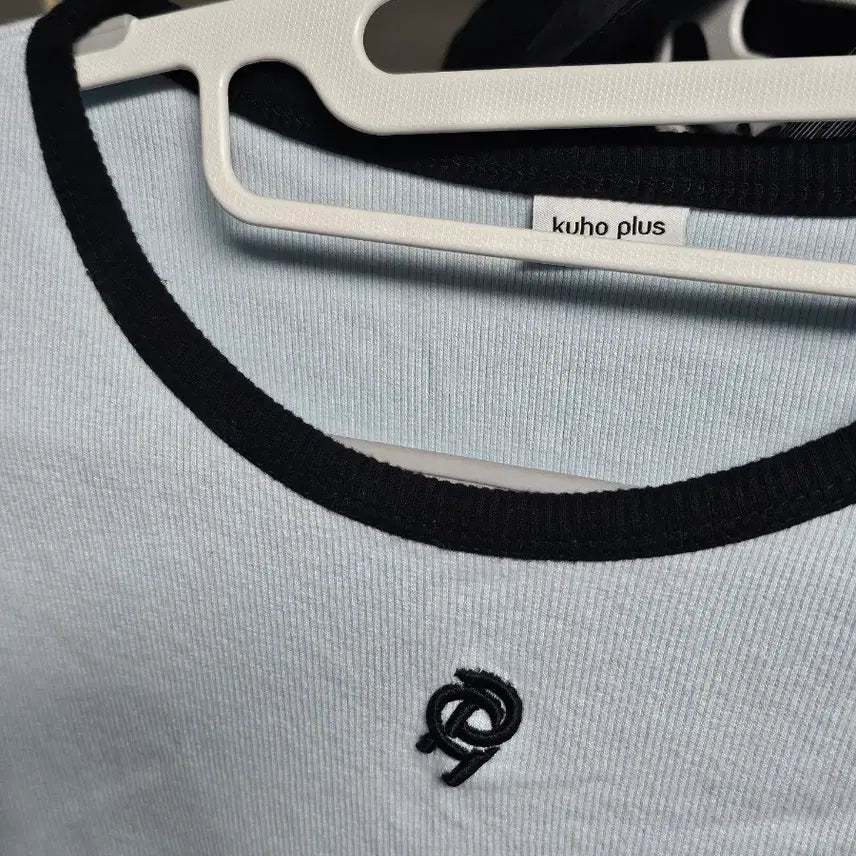 [BUNJANG] Kooho Plus Ribbed Short Sleeve T-shirt / 구호플러스 골지 반팔 링거티(무배)