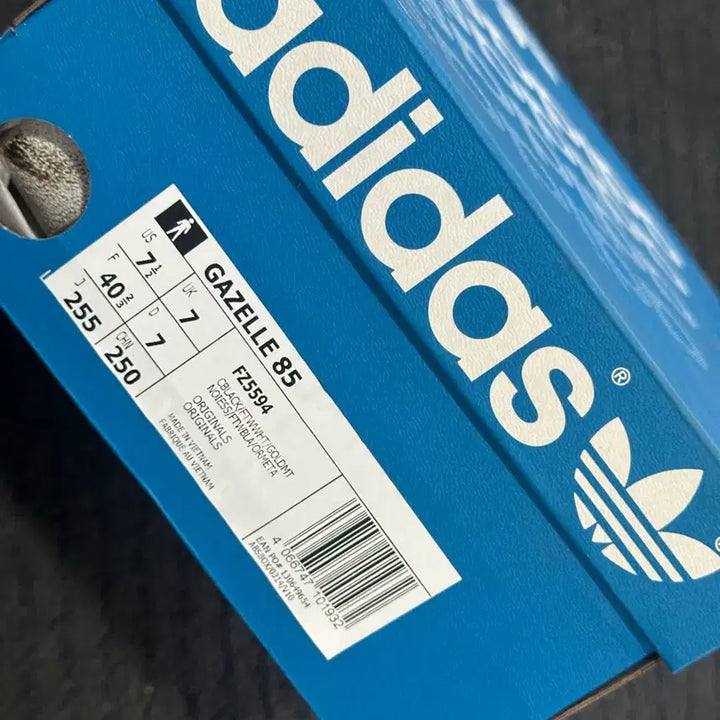 [BUNJANG] Adidas Gazelle 85 Black White Gold Suede Sneakers / 아디다스 가젤 85 블랙 화이트 골드/스웨이드 운동화/단화