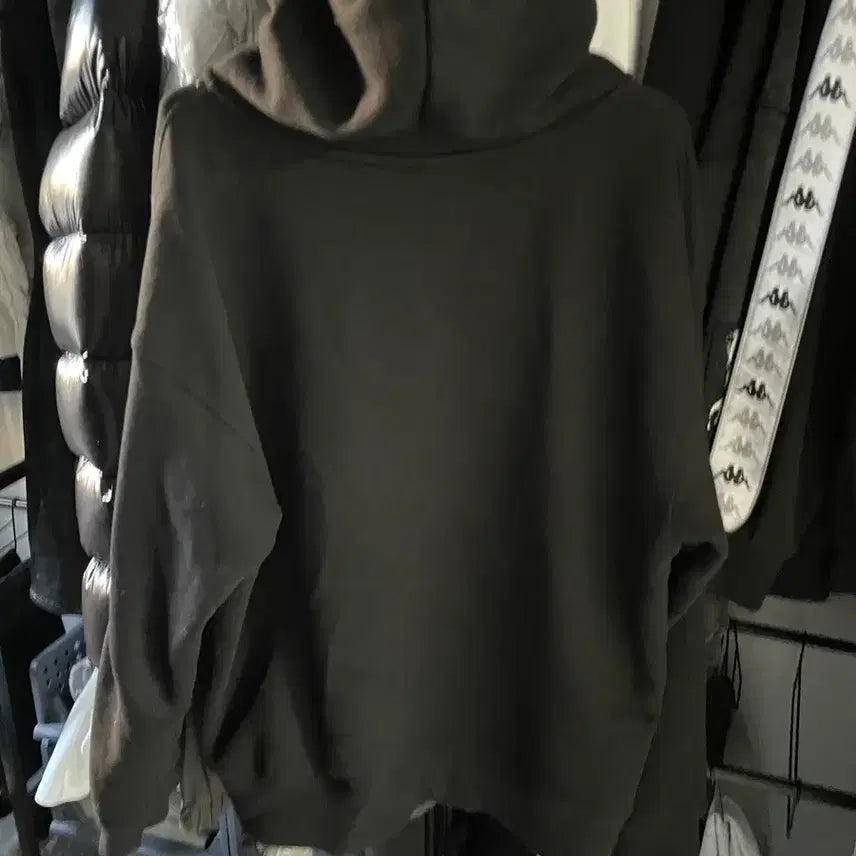 [BUNJANG] Black Hooded Zip-up / 블랙 후드집업