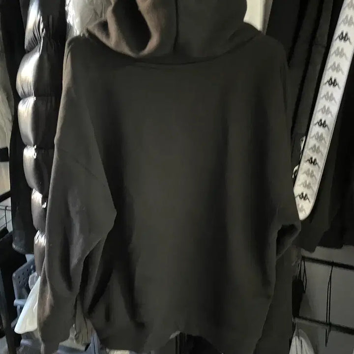 [BUNJANG] Black Hooded Zip-up / 블랙 후드집업