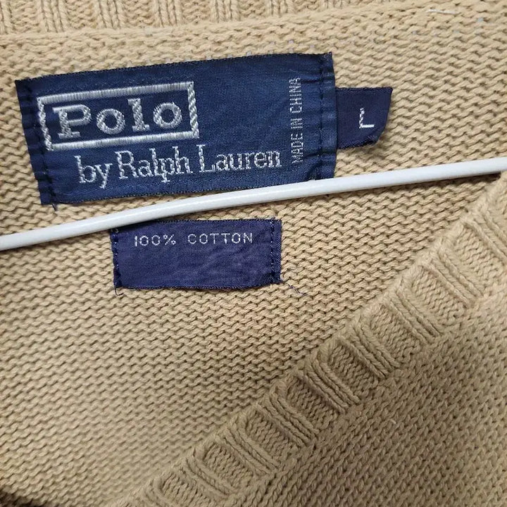 [BUNJANG] Polo Ralph Lauren Knitwear Bundle Set / 폴로 랄프로렌 하이넥 니트 캐멀 브이넥