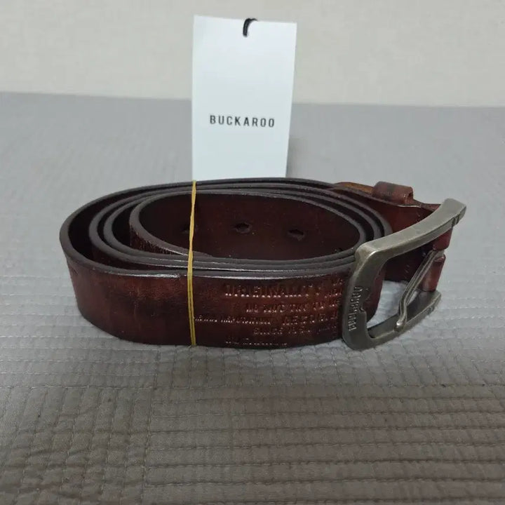 [BUNJANG] Buckaroo Classic Leather Belt / 버커루 각인 클래식 가죽 벨트