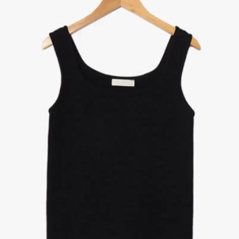 [BUNJANG] Slow and Square Knit Sleeveless - Black / [슬로우앤드] 쫀쫀스퀘어 니트 슬리브리스 - 블랙