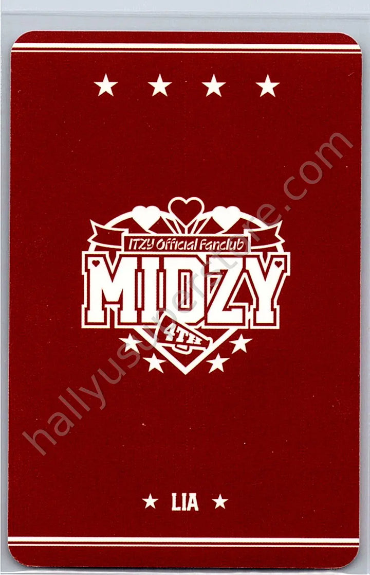 ITZY - Lia - Itzy official fanclub MIDZY 4th generation Other photocard set