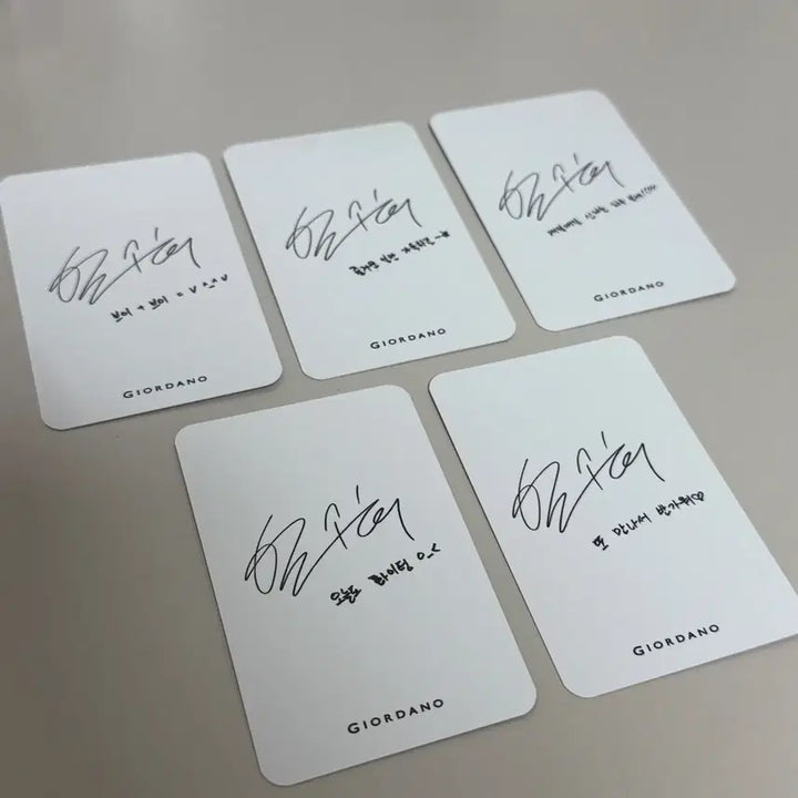 [BUNJANG] Han So Hee Giordano Photocard Bundle Set / 한소희 지오다노 포토카드 일괄 판매