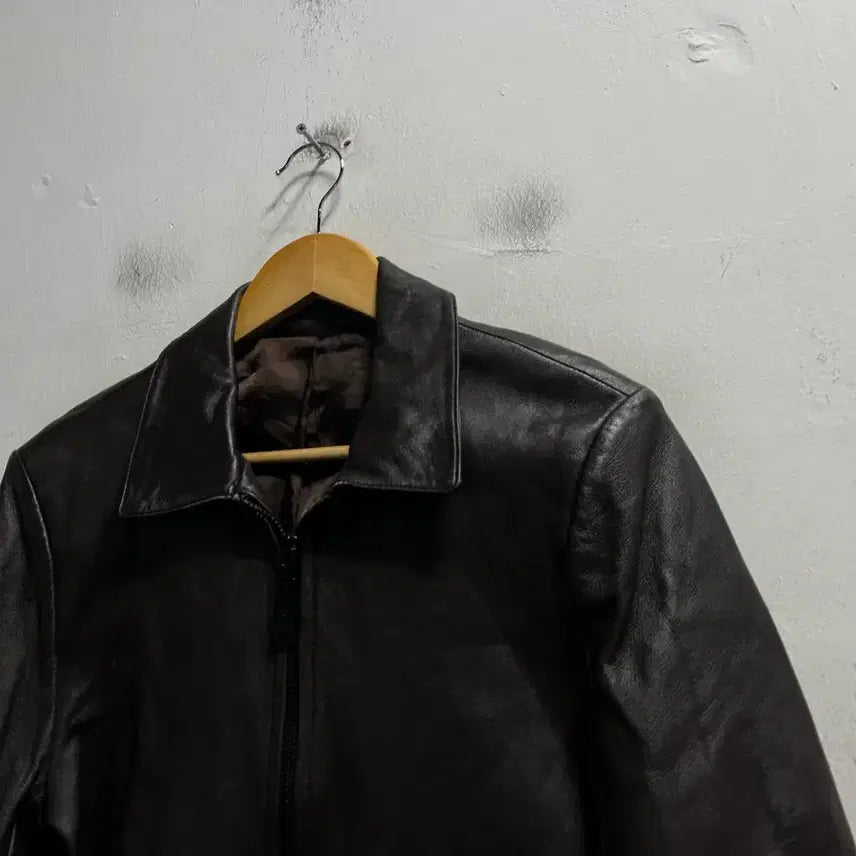 [BUNJANG] MIK Old School Leather Jacket / 95 MIK 올드스쿨 레더 양가죽 자켓 정품