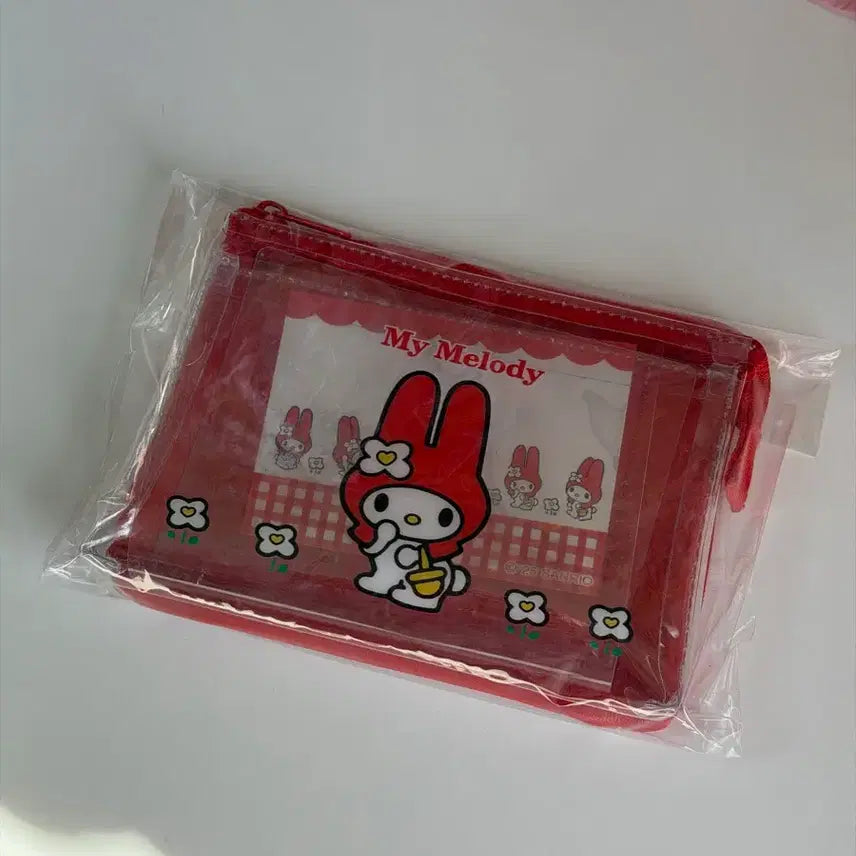 [BUNJANG] My Melody Pouch (Red) / 빨간 마이멜로디 빨마 파우치 새상품