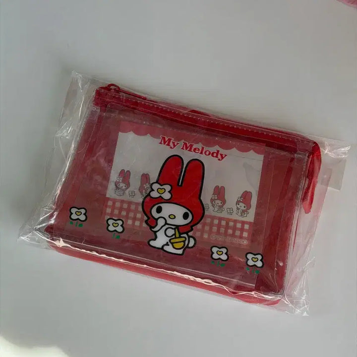 [BUNJANG] My Melody Pouch (Red) / 빨간 마이멜로디 빨마 파우치 새상품