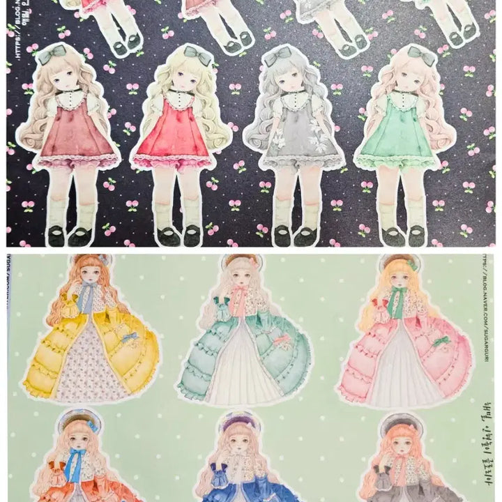 [SOLD OUT] 다꾸용품) 해밀 인형놀이 랩핑지 B세트