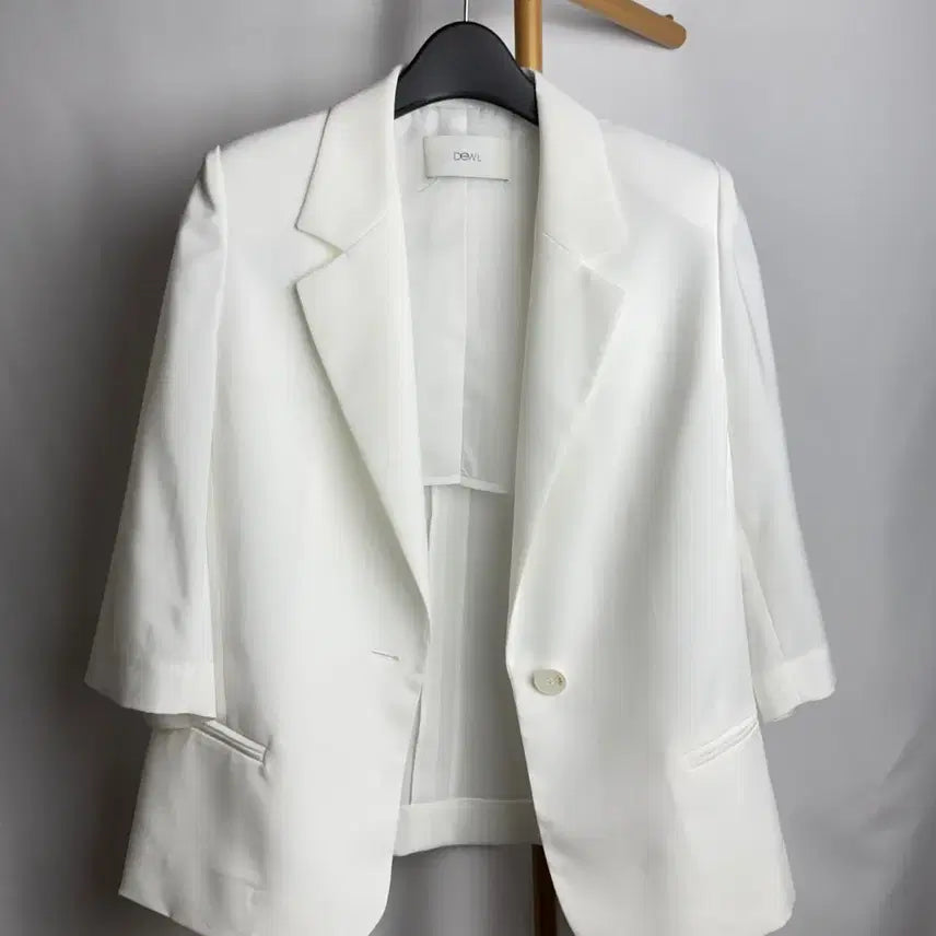 [BUNJANG] DeWL One-Button 3/4 Sleeve Jacket (Size 55) / 55size ) 23ss 듀엘 원버튼 7부소매 자켓