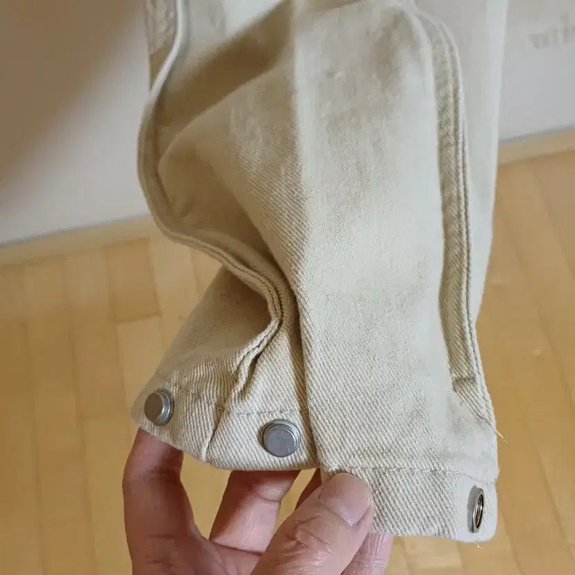 [BUNJANG] YOLK Balloon Fit Wide Pants Beige (M) / 미착용 YOLK 벌룬핏 와이드팬츠 베이지M 판매합니다