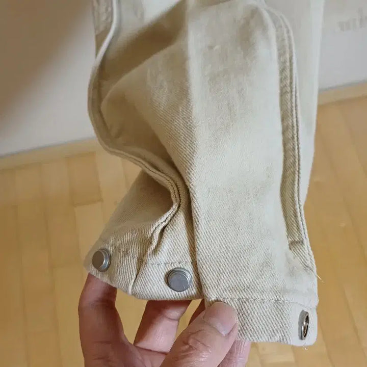 [BUNJANG] YOLK Balloon Fit Wide Pants Beige (M) / 미착용 YOLK 벌룬핏 와이드팬츠 베이지M 판매합니다